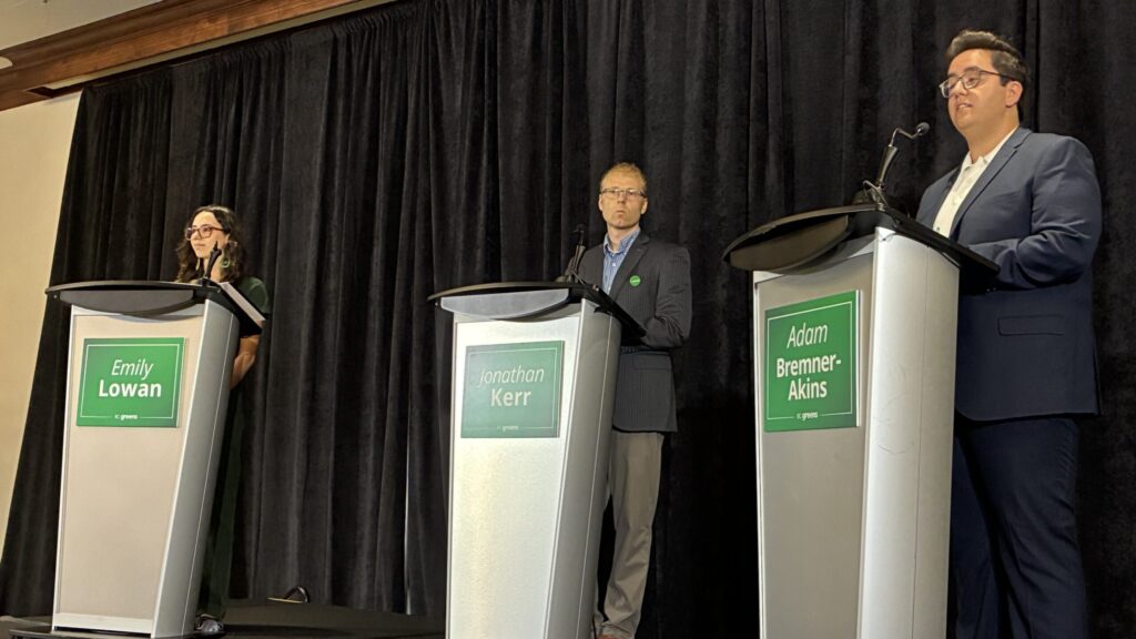 B.C. Green leadership candidates on debate stage